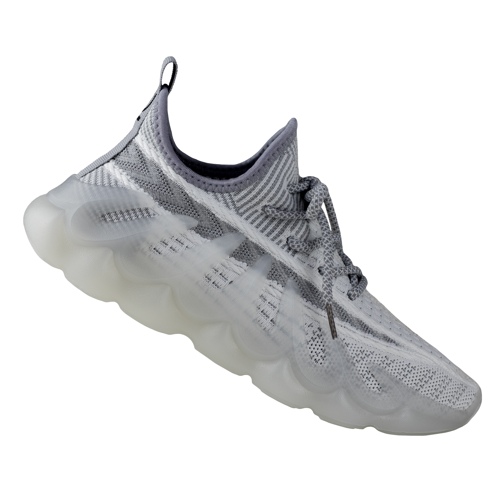 Tenis Urbano Mujer Chunky Textura Capa De Ozono 601502 Gris