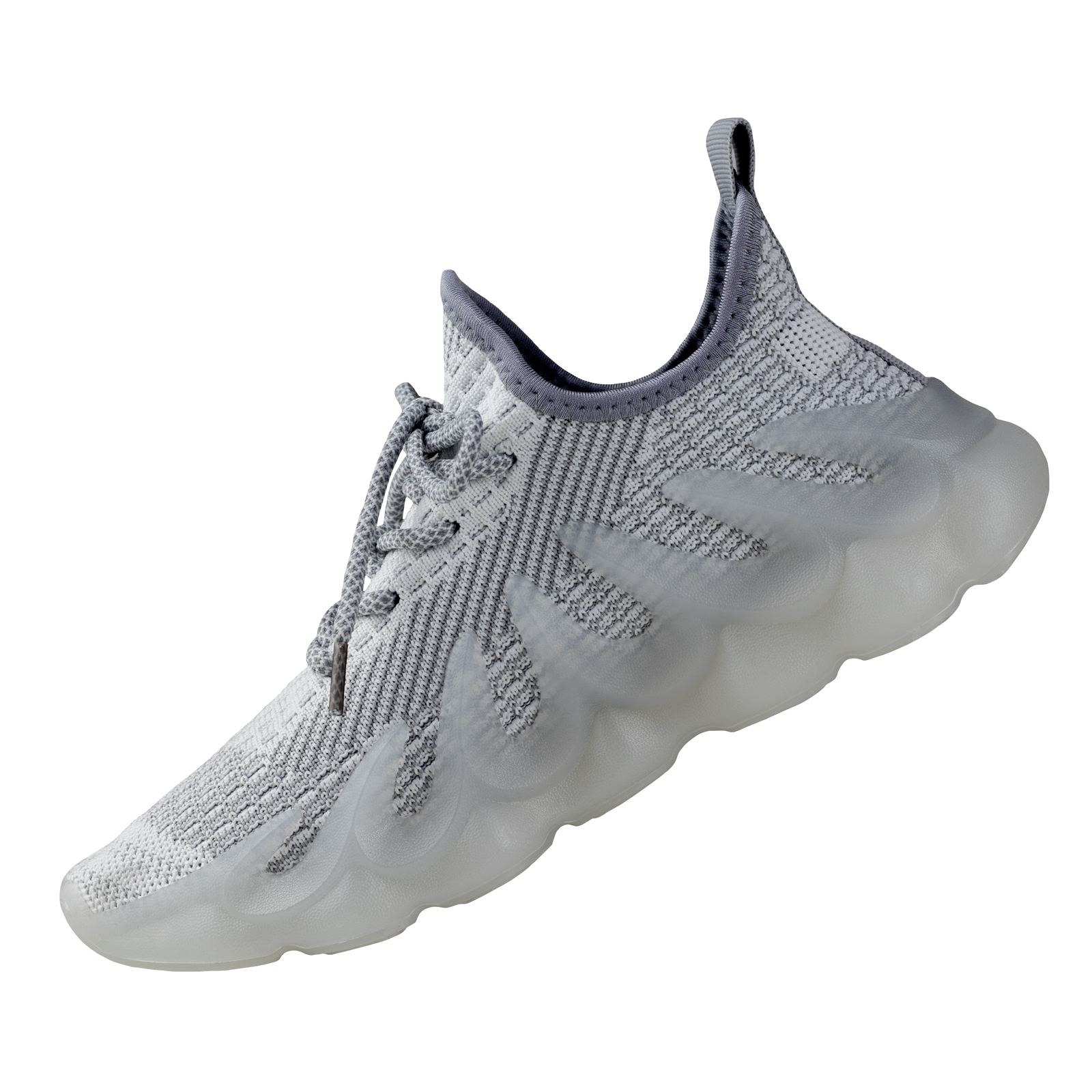 Tenis Urbano Mujer Chunky Textura Capa De Ozono 601502 Gris