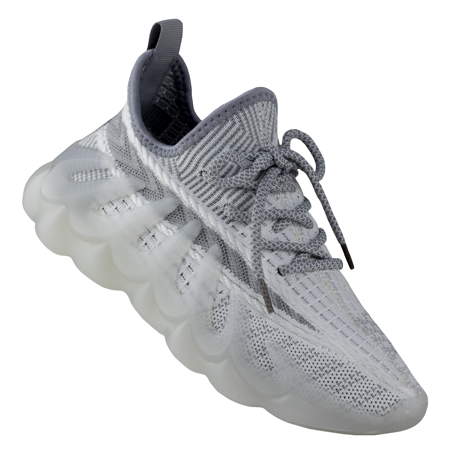 Tenis Urbano Mujer Chunky Textura Capa De Ozono 601502 Gris