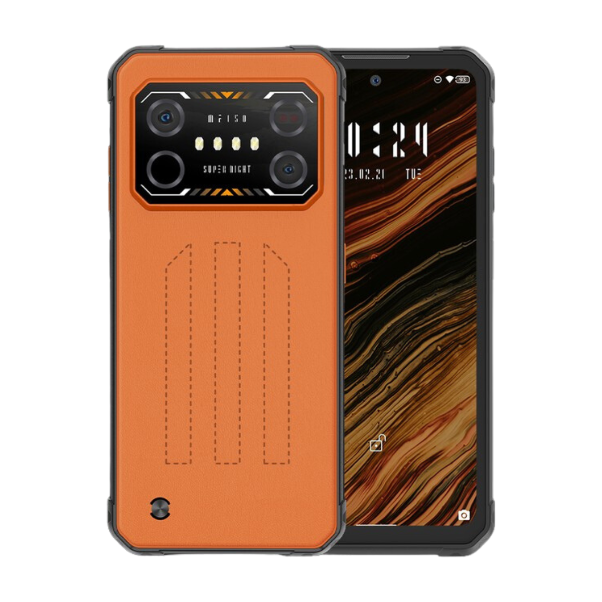 IIIF150 Air1 Ultra, 16GB, 8+8GB RAM Extendida, 256GB ROM, 120Hz, Telefono resistente, Color Naranja