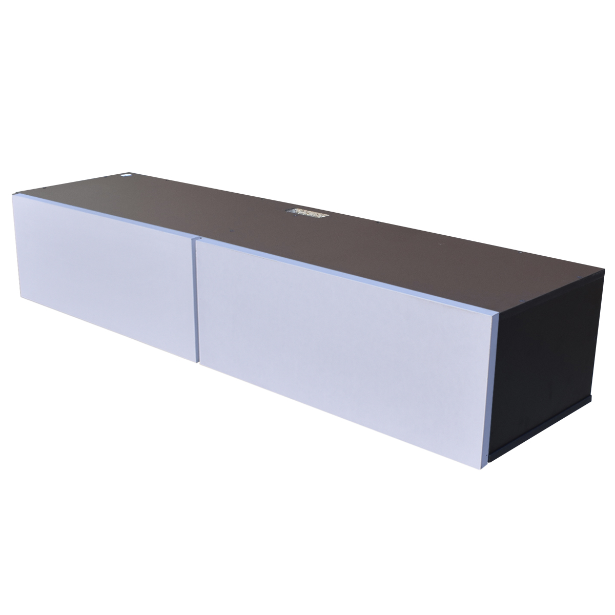 Centro De Entretenimiento para tv Flotante Hogare , 2 Puertas color Negro Blanco