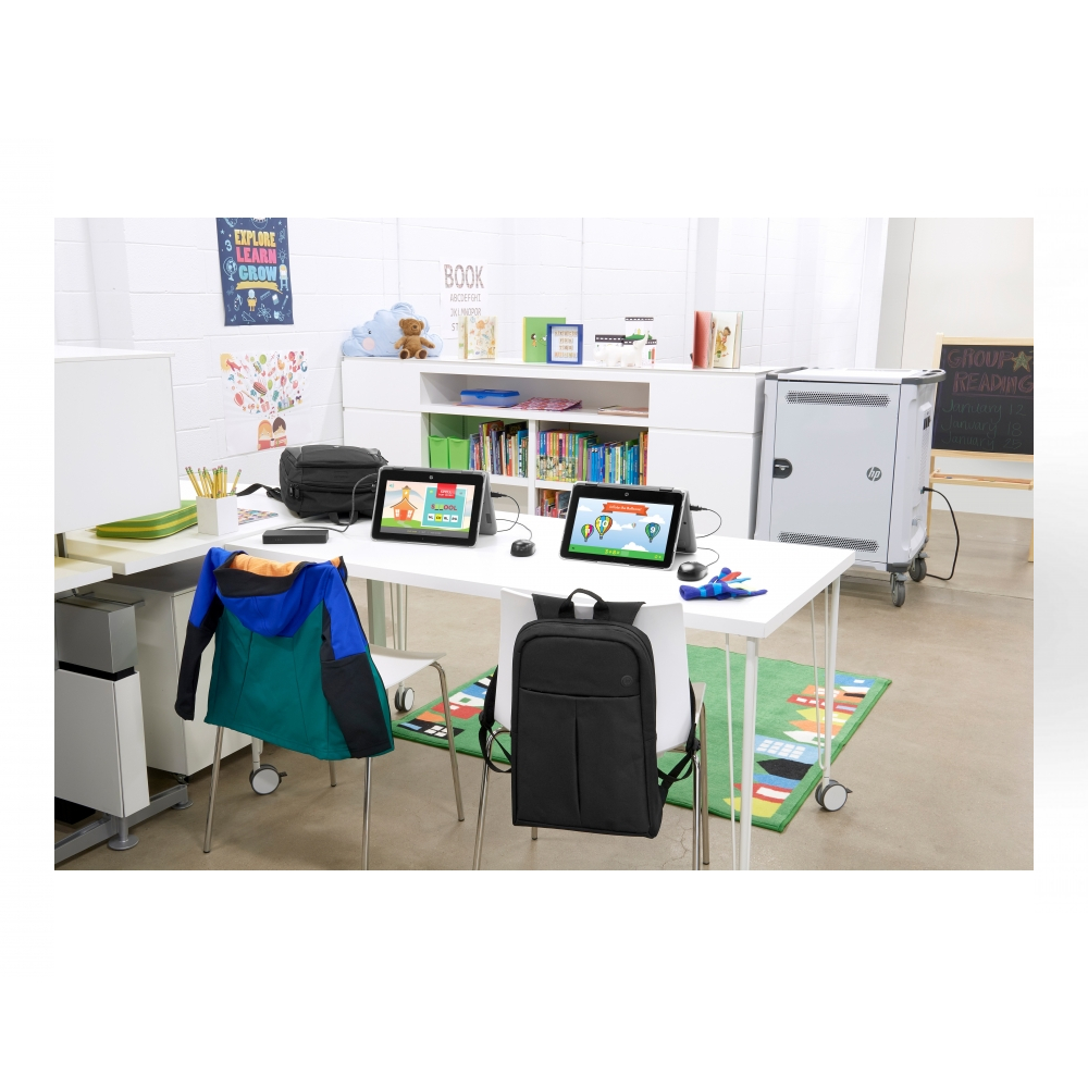 Backpack hp prelude para laptop de 15.6 pulgadas nylon bolsillo para termo gris mochila escuela