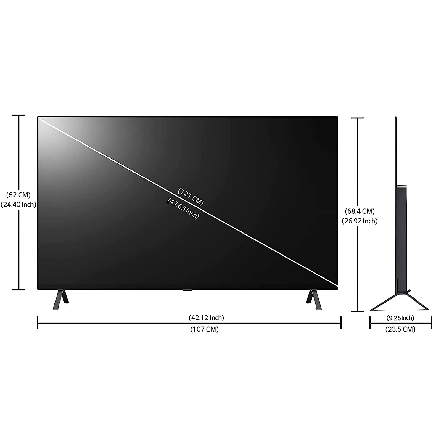 Smart Tv LG Oled A2 48 pulgadas 4k WebOs Dolby Vision IQ 48A2PSA