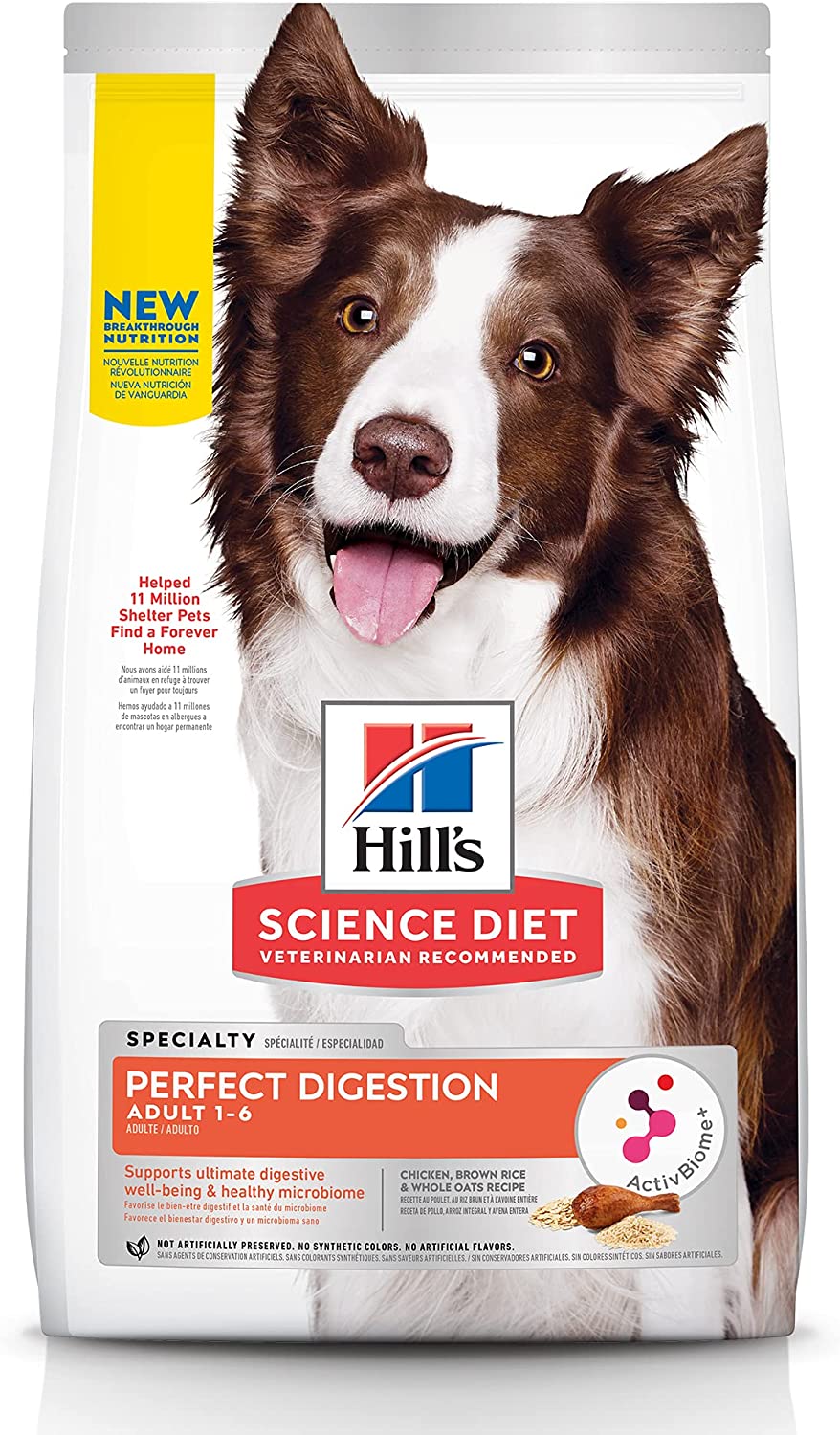 Alimento Para Perro Hill's Science Diet Perfect Digestion Alimento Seco Adulto 5.4 kg Digestion Perfecta