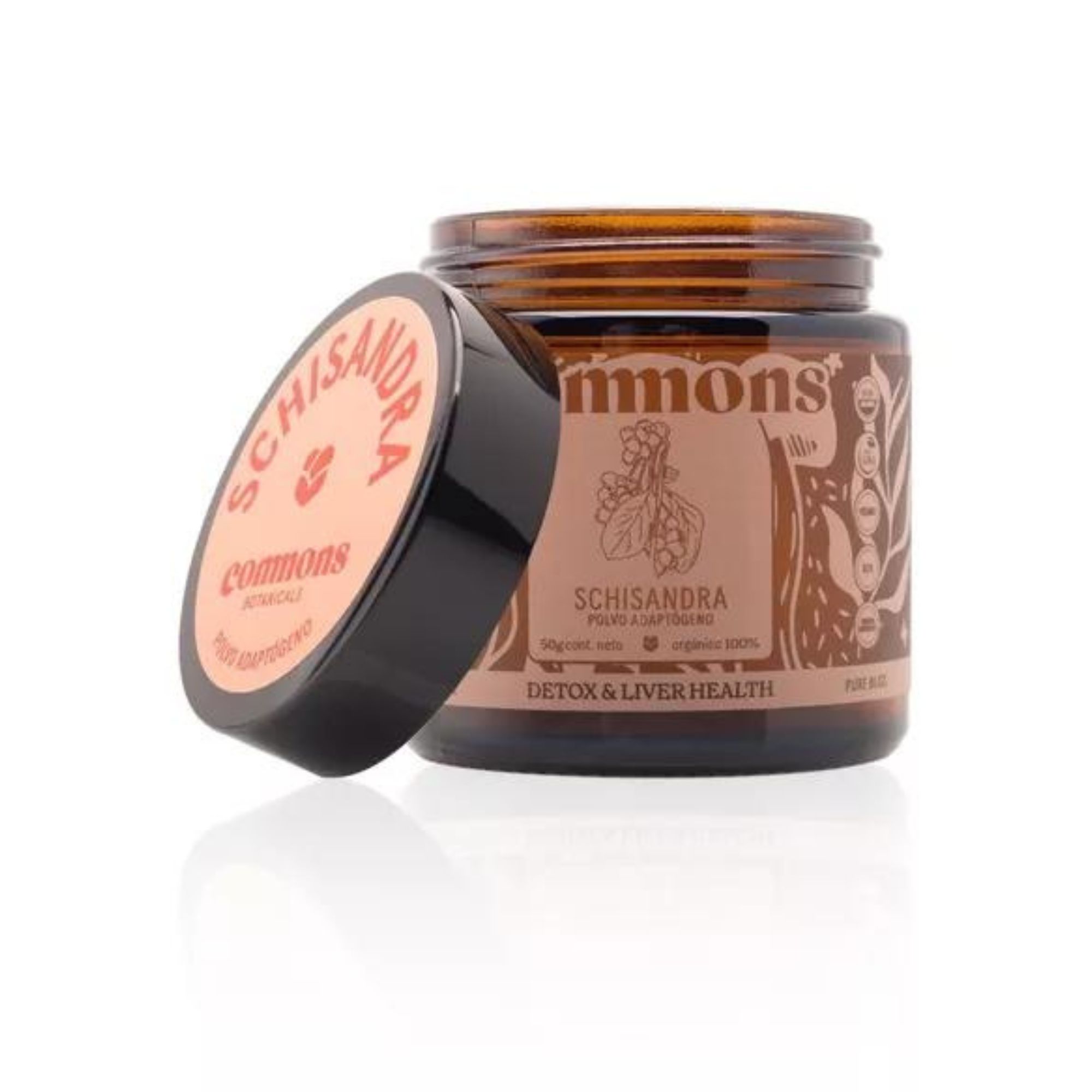 Schisandra Adaptógeno 50g Commons Polvo Berry 100% Orgánico