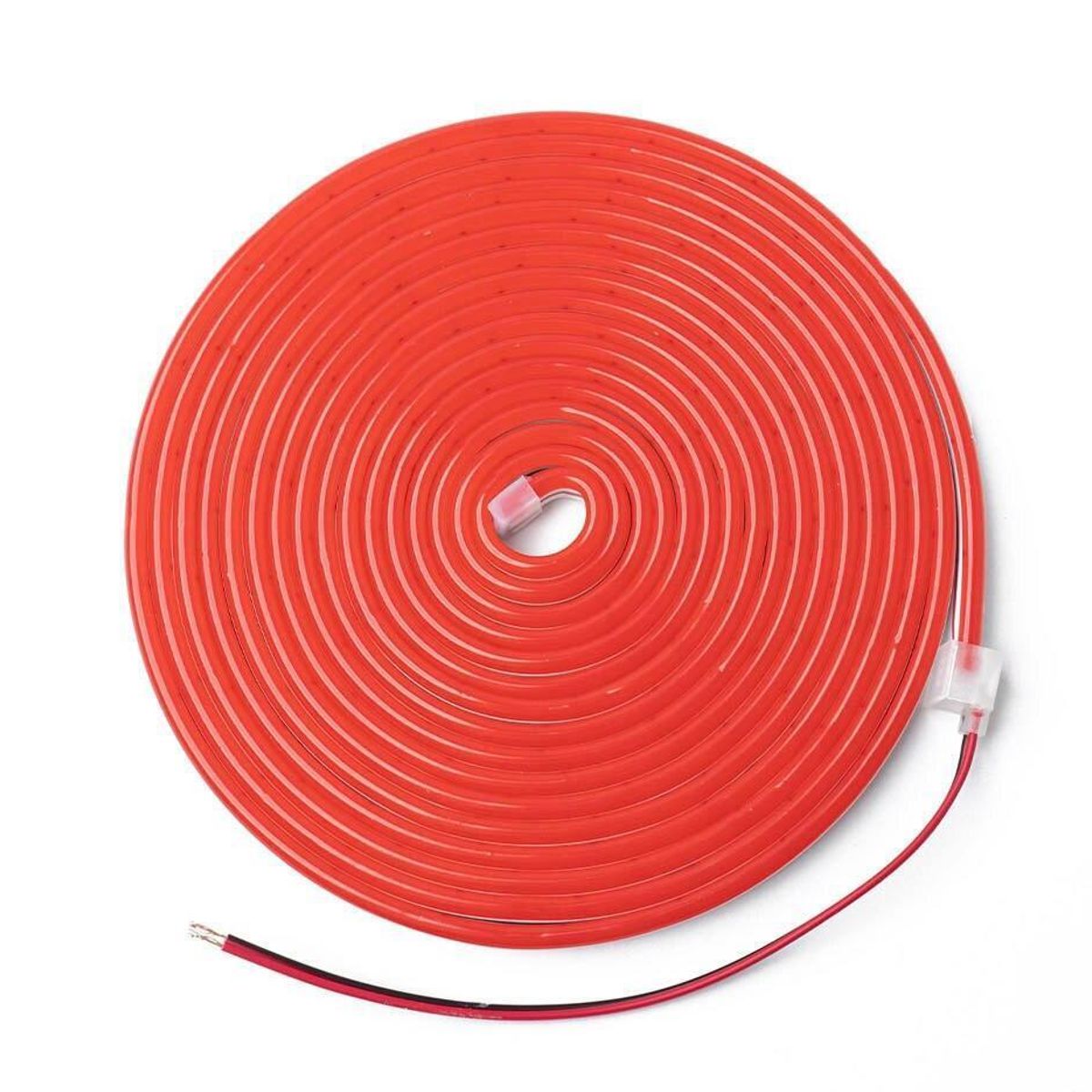 Tira Flexible Neon LED 5 Metros Incluye Eliminador de Corriente Roja