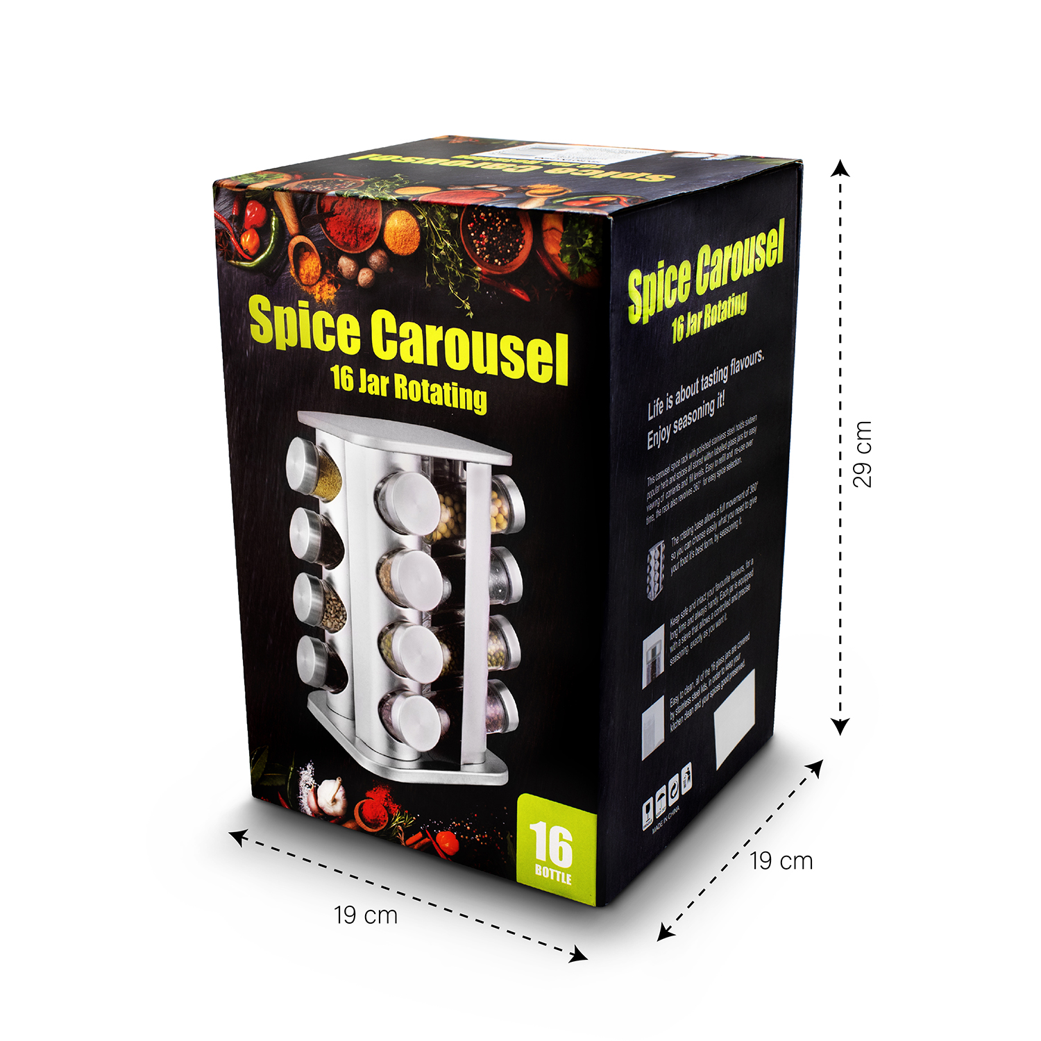 Organizador Giratorio con 16 frascos especieros