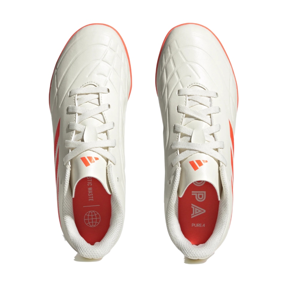 TENIS ADIDAS DE FUTBOL COPA PURE .4 TF JR BLANCO-NIÑOS GY9043