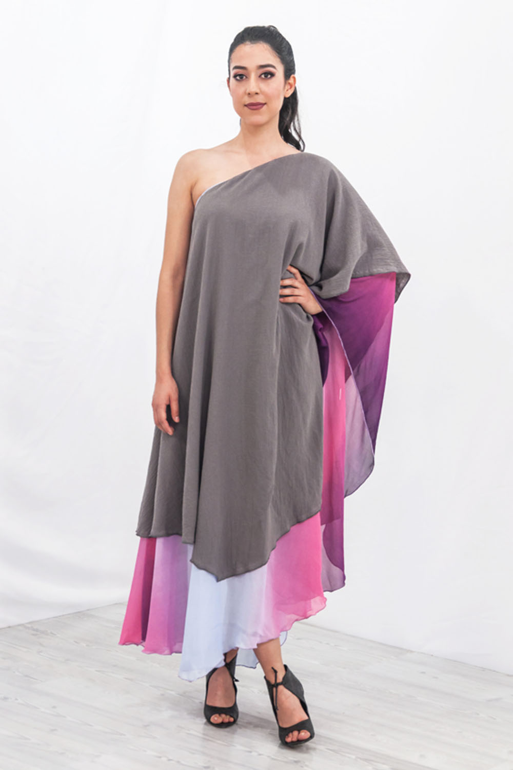 Vestido Oversize A ÁNGELOZANO Manta algodón y poliester AL-W08