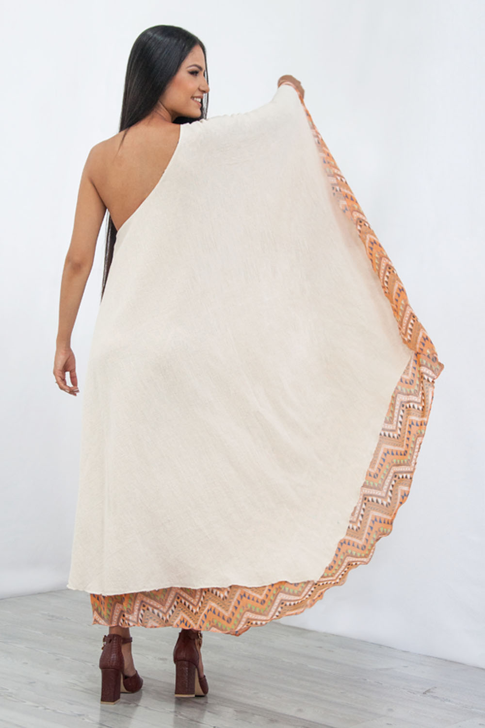 Vestido Oversize A ÁNGELOZANO Manta algodón y poliester AL-W08