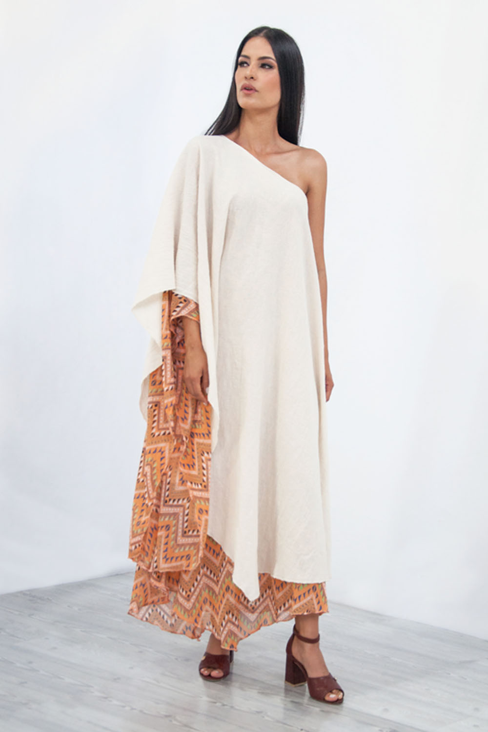 Vestido Oversize A ÁNGELOZANO Manta algodón y poliester AL-W08