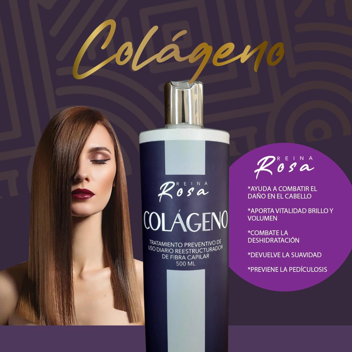 Colágeno para cabello 500ml Reina Rosa