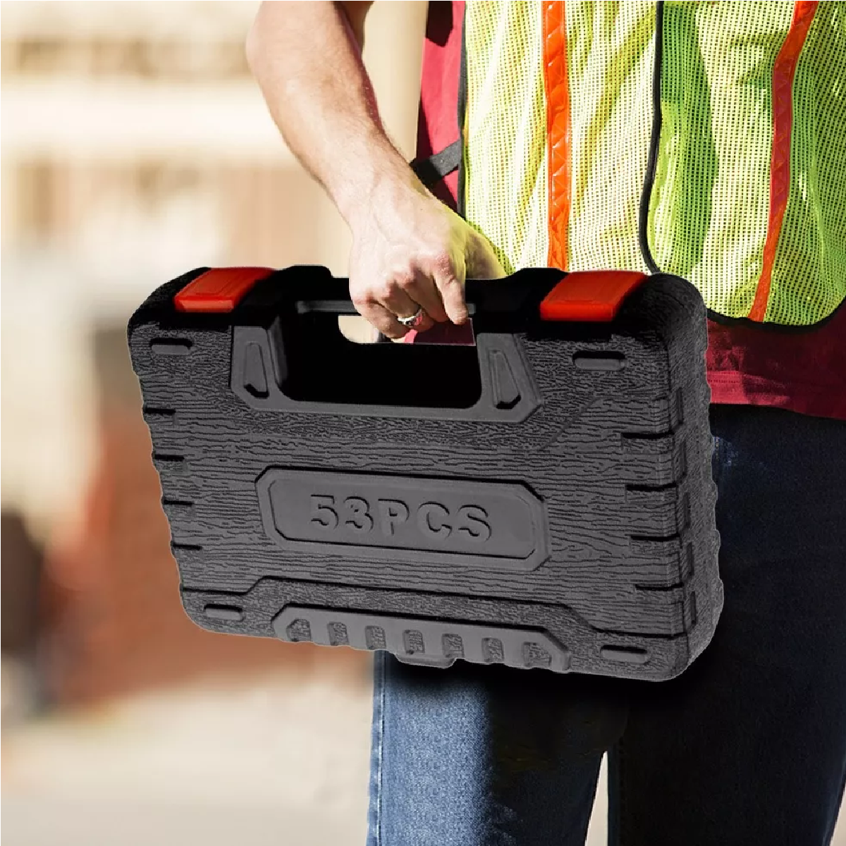 Juego De Dados De 1/4inch Para Reparar Auto Bicicleta 53 Pzas