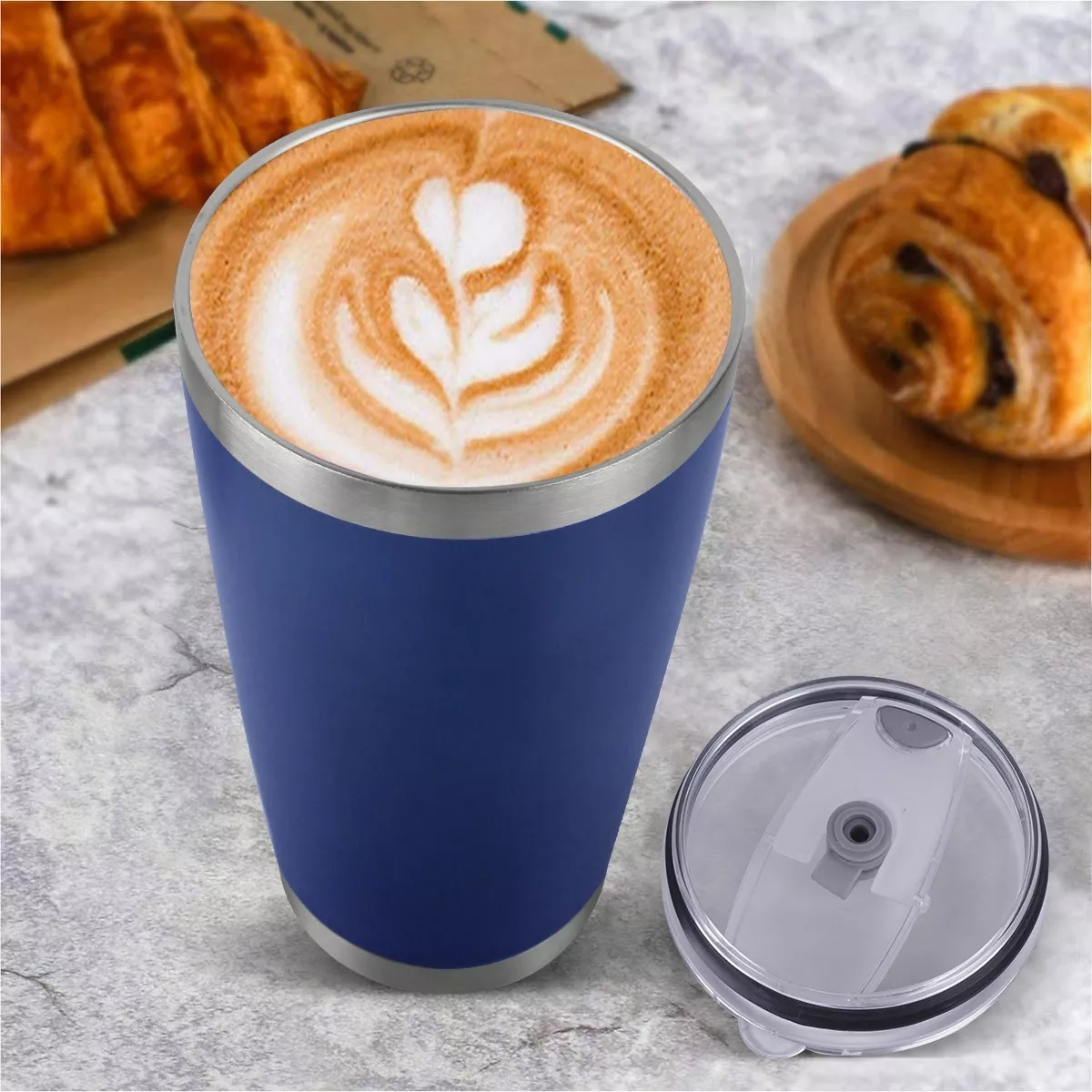 Termo De Acero Inoxidable 20oz Azul