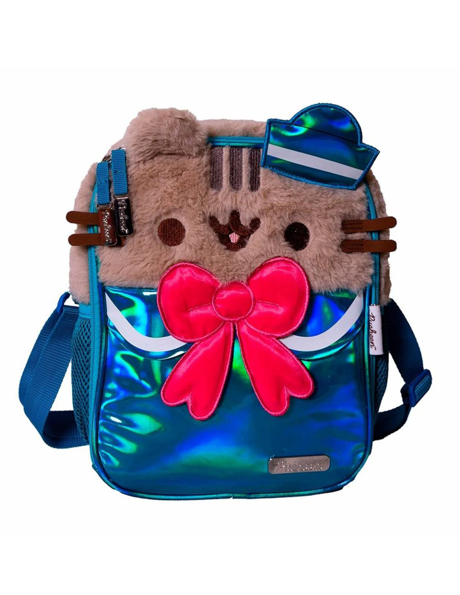 Lonchera Gato Pusheen The Cat Marinero Azul Celeste