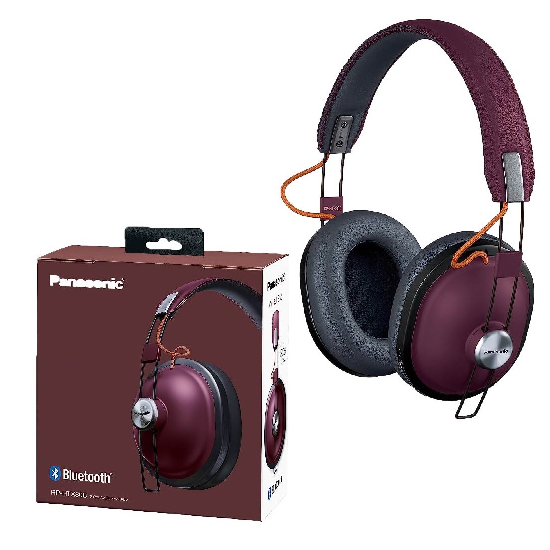 AURICULARES RETRO BT ROJO PANASONIC