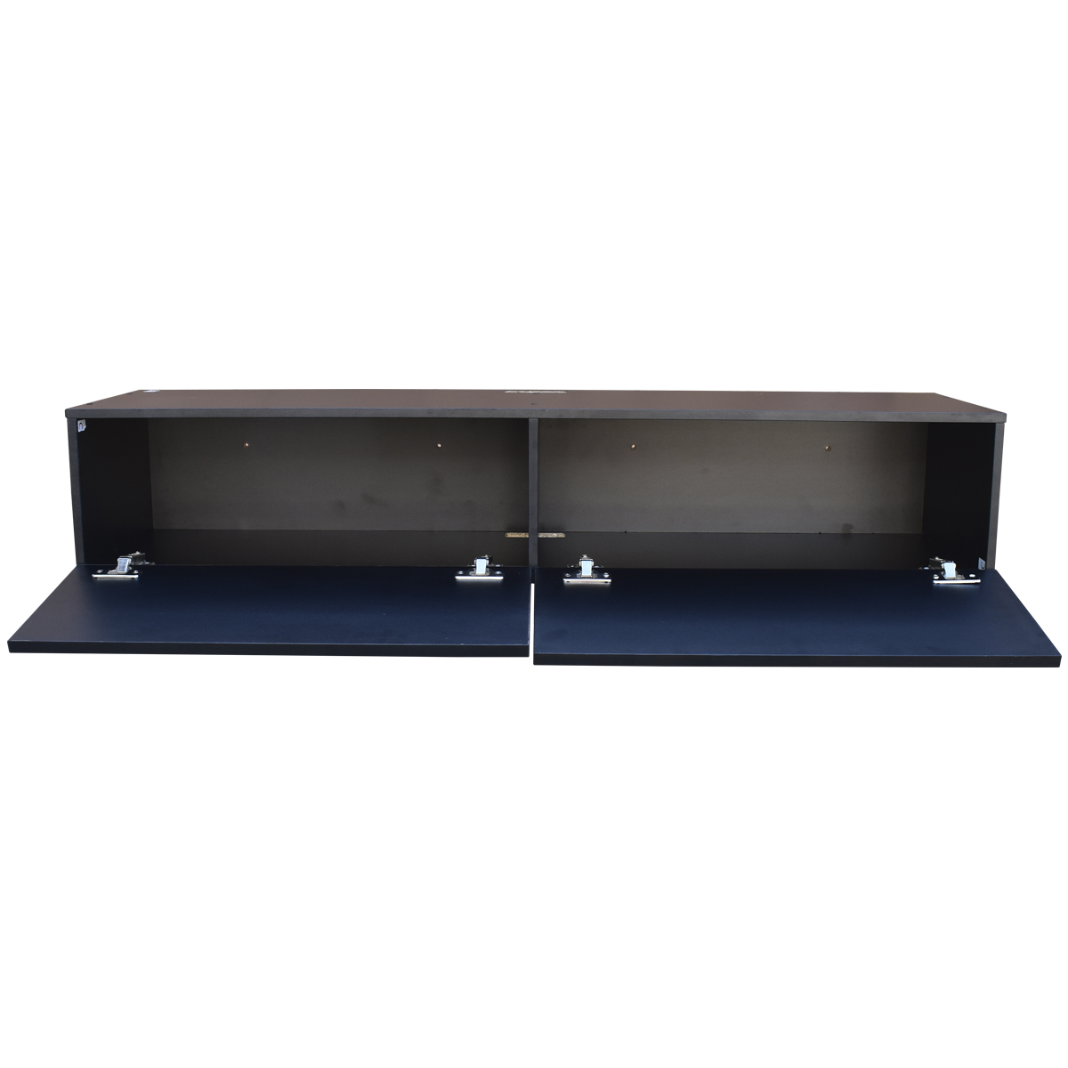 Centro De Entretenimiento para tv Flotante Hogare , 2 Puertas color Negro