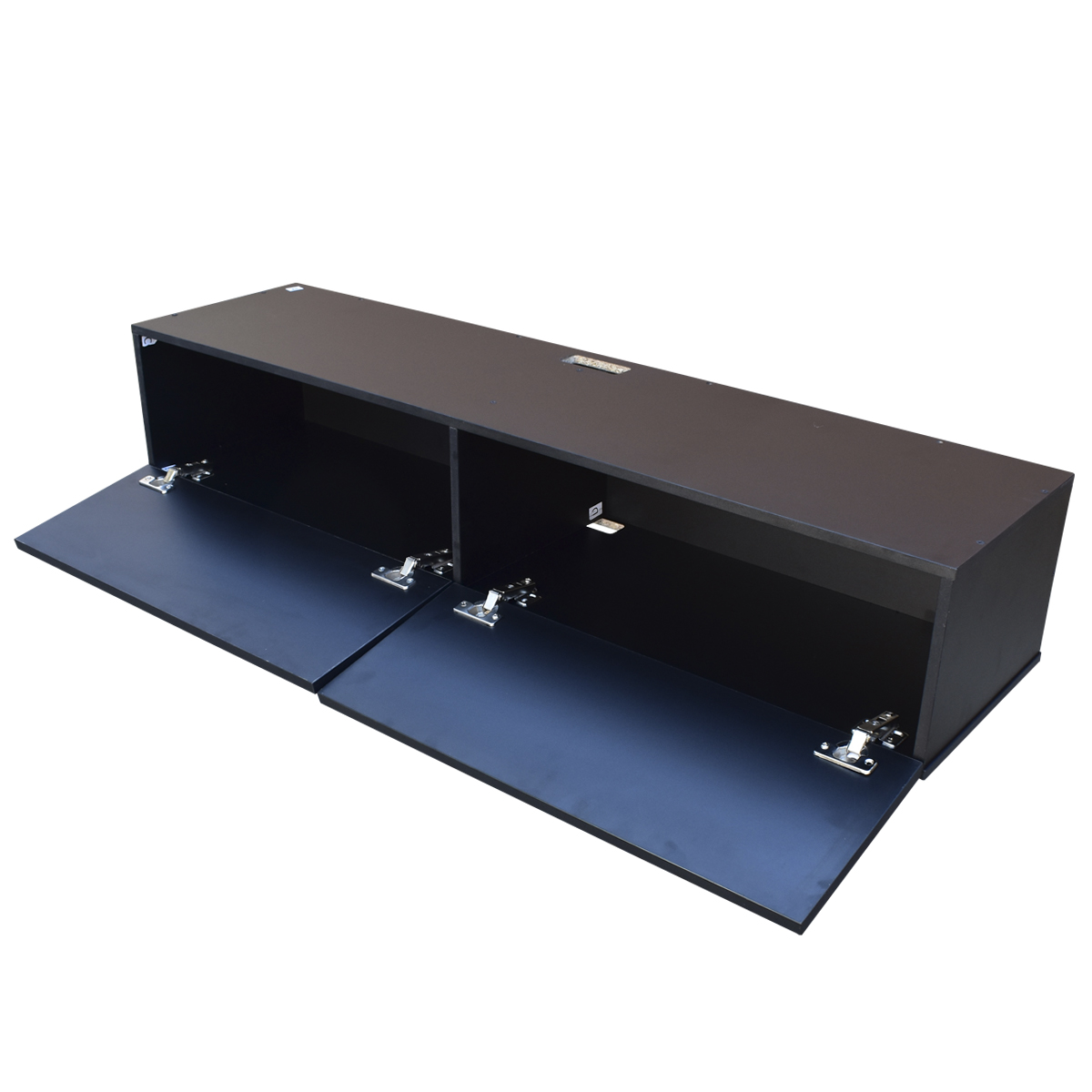 Centro De Entretenimiento para tv Flotante Hogare , 2 Puertas color Negro