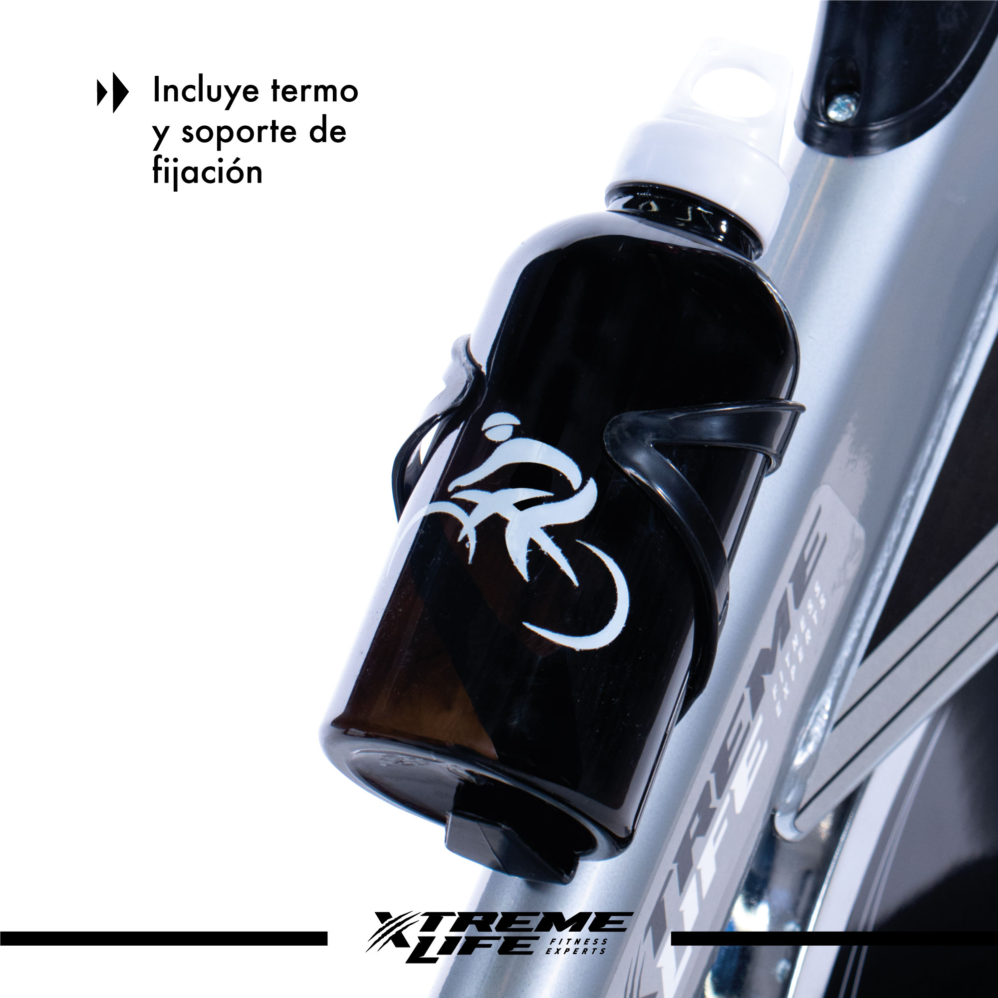 Bicicleta Spinning Fija 20 Kilos Profesional Cardio Indoor Negro