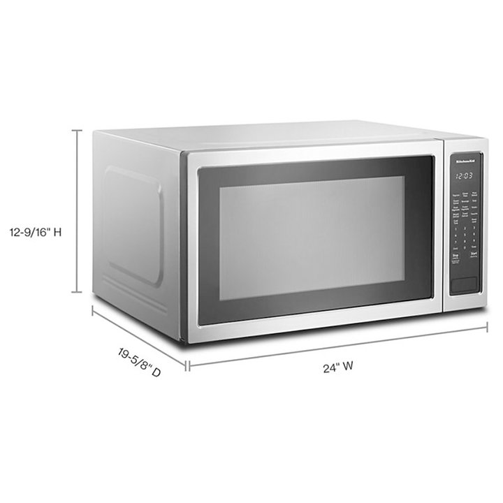 Microondas Kitchenaid KMCS3022GSS de 61cm (24") y 2.2 p³Acero Inox.
