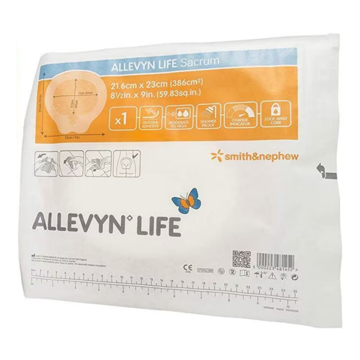 Apósito de Espuma y Silicón 21.6 x 23 cm Allevn Life Sacrum / Smith&Nephew - Médica Depot