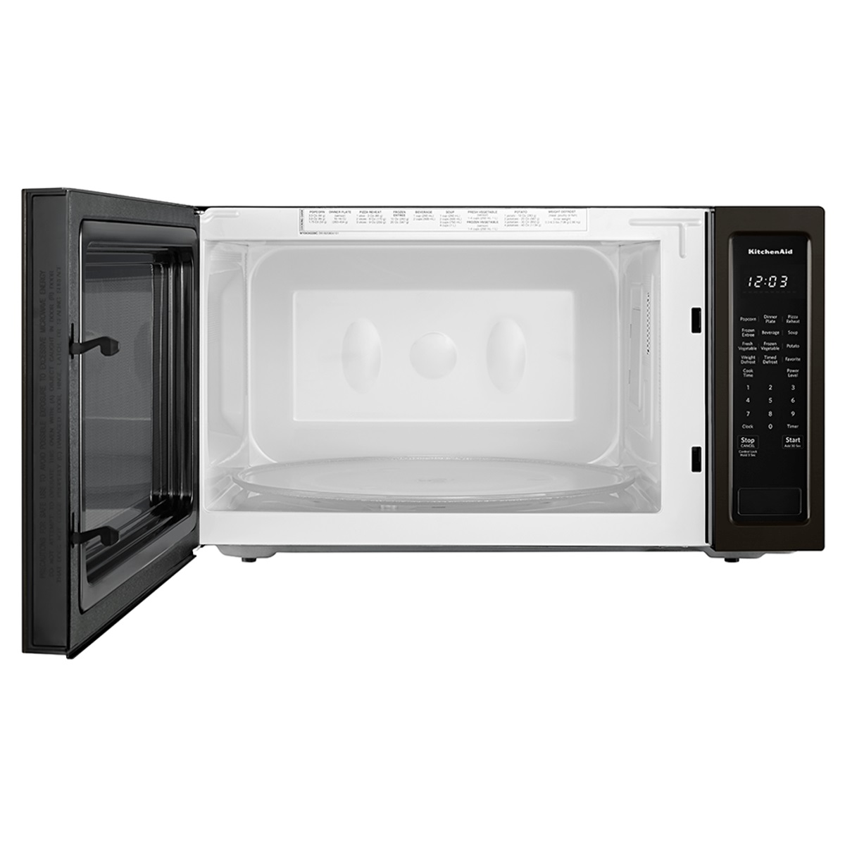 Microondas Kitchenaid KMCS3022GBS de 61cm (24") y 2.2 p³Acero Negro.