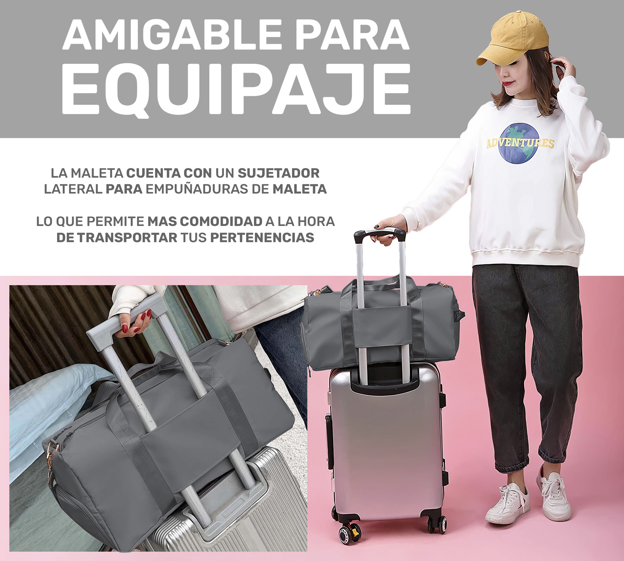 MALETA DEPORTIVA MOCHILA GYM BOLSA DE VIAJE IMPERMEABLE