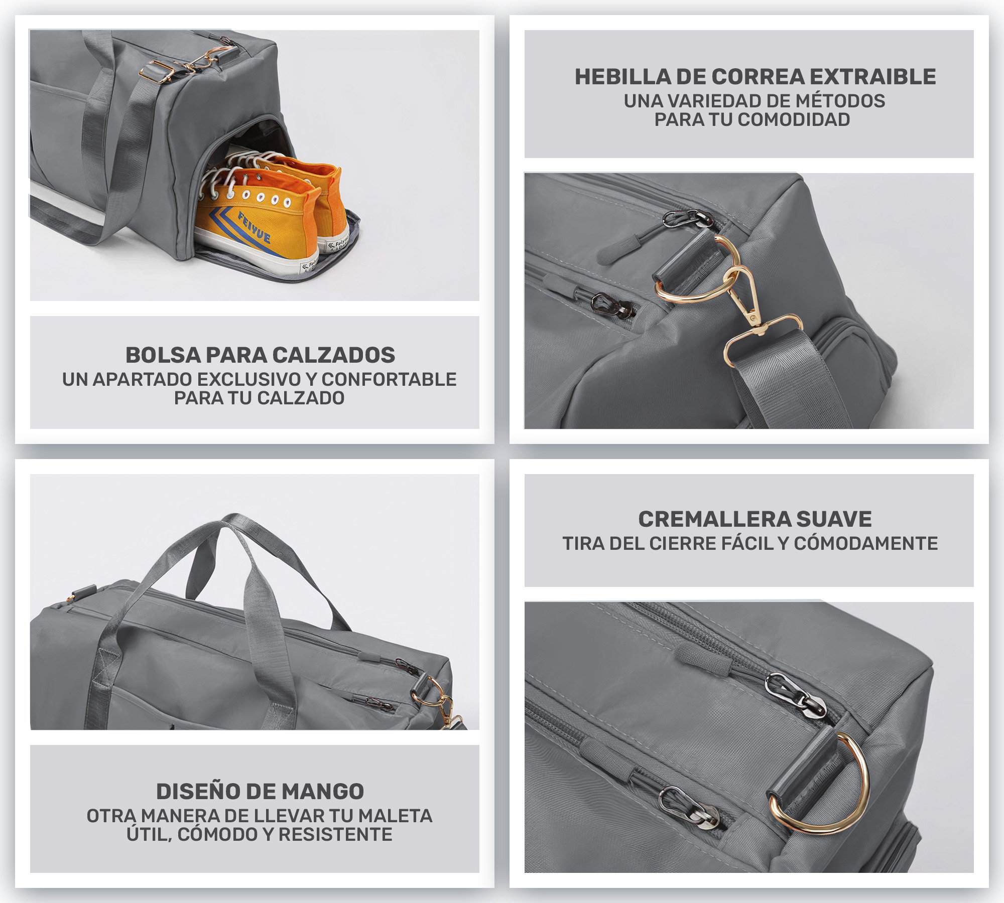 MALETA DEPORTIVA MOCHILA GYM BOLSA DE VIAJE IMPERMEABLE