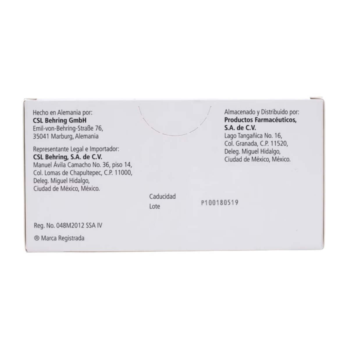 Complejo de Protrombina Humana 500 UI Frasco Ámpula Caja C/1 (CONFIDEX) - Médica Depot