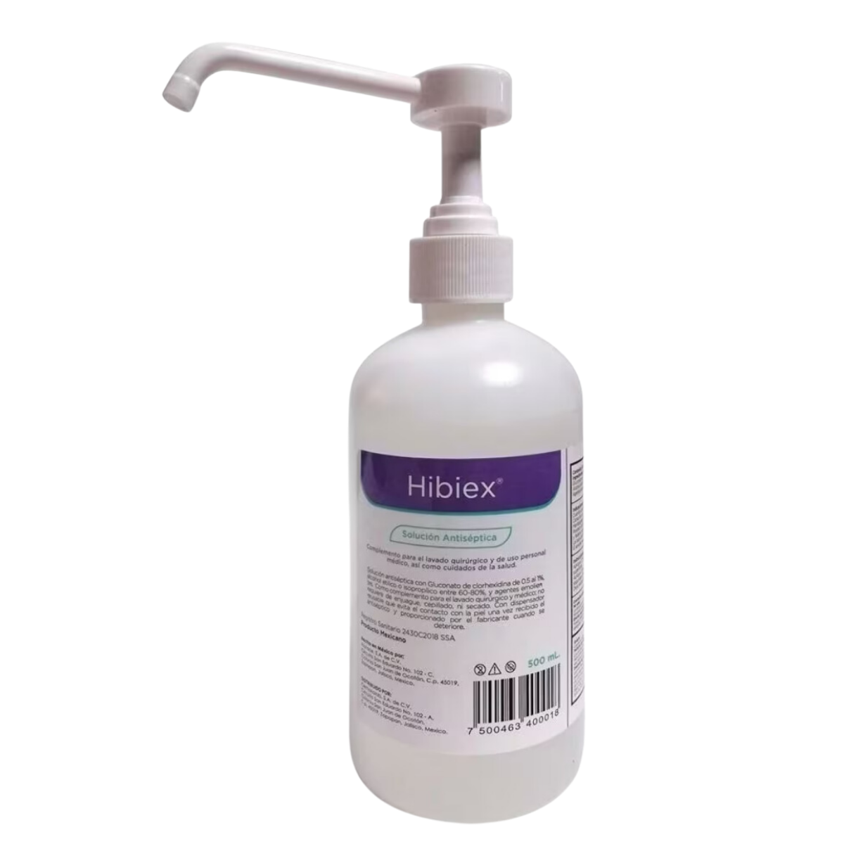 Kit De 5 Piezas De Solución Antiséptica Hibiex Desinfectante Grado Quirúrgico - Médica Depot