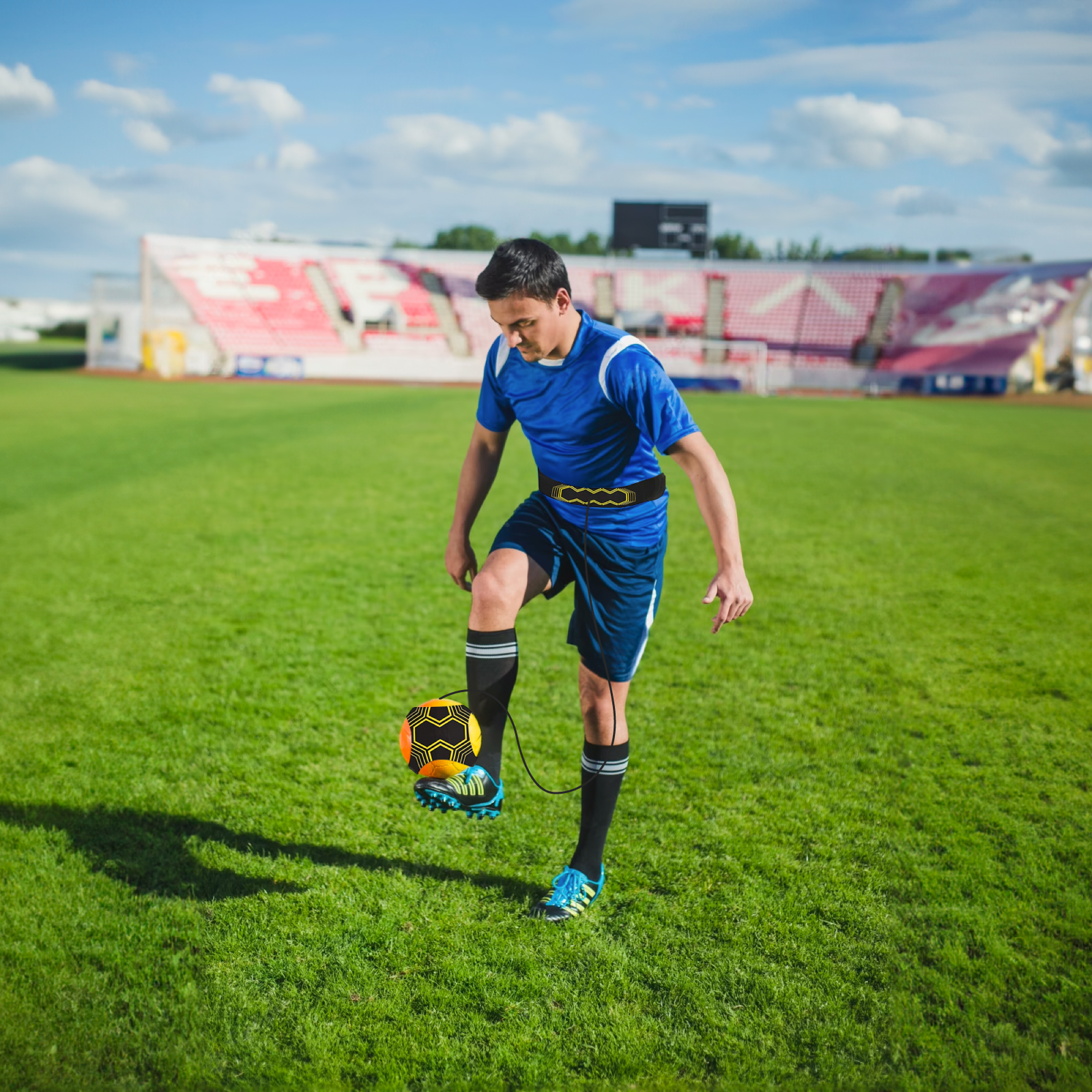 Cinturón de Entrenamiento de Fútbol Altera, Cinturón de Balón Ajustable para Niños y Adultos