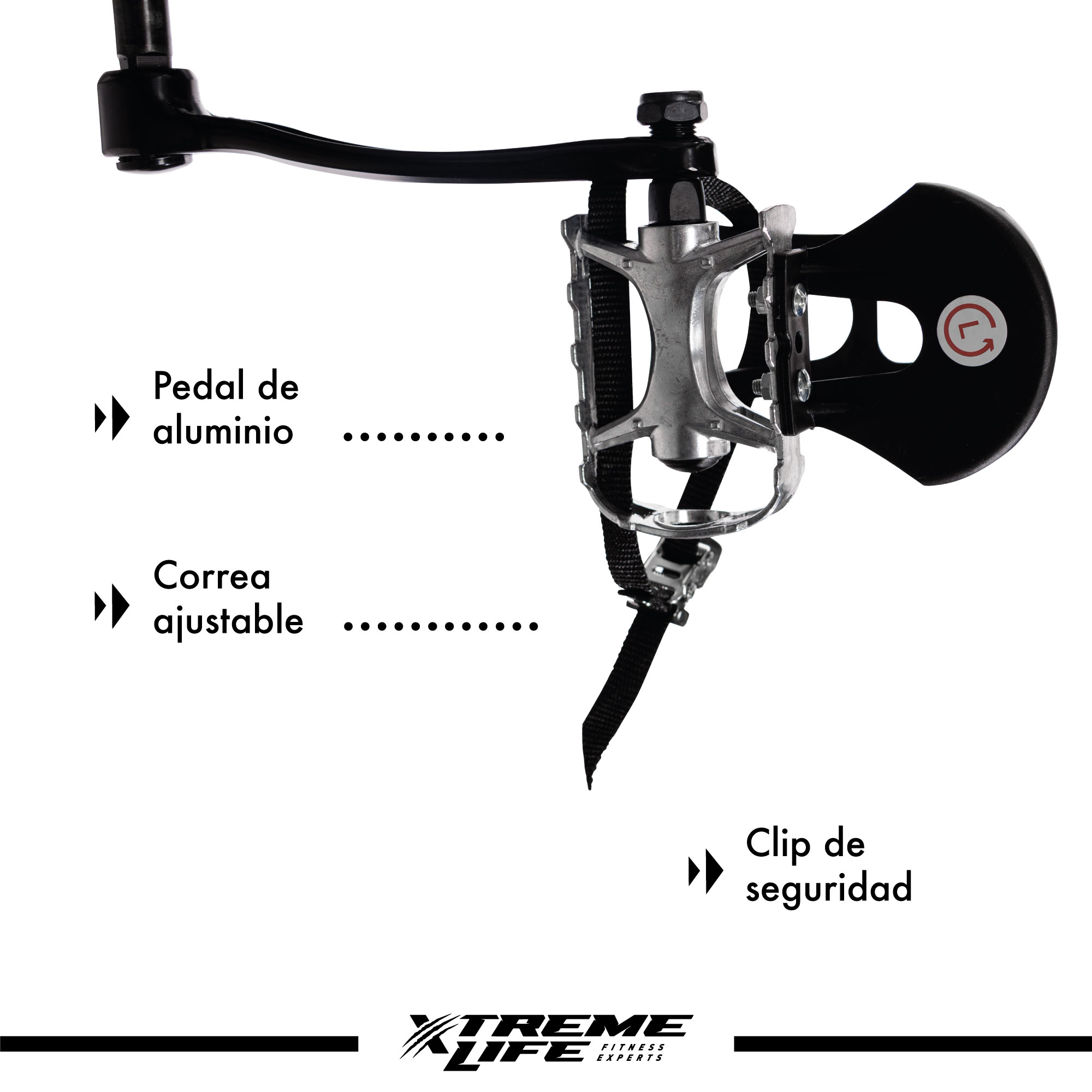 Bicicleta Spinning 15 kg Freno Magnetico Bicicleta Fija Gym Blanco