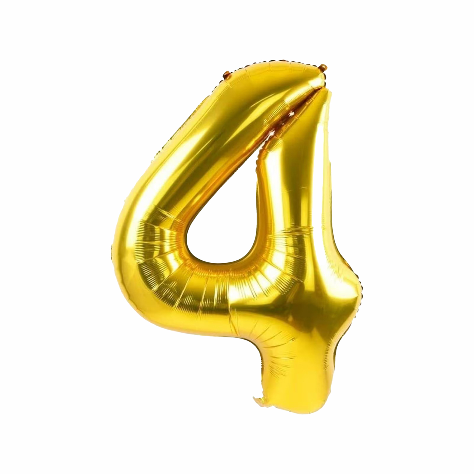 Numero Globo Metalico Plata Dorado Grande 82cm Decoracion Número 4 Dorado