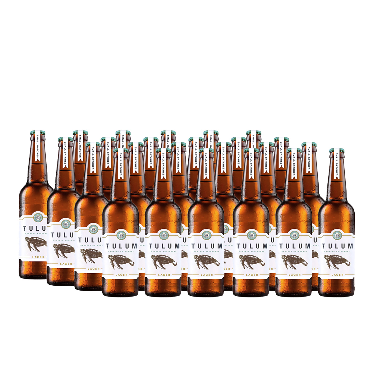 Cerveza Artesanal Lager Tulum 24 Botellas de 355 ml