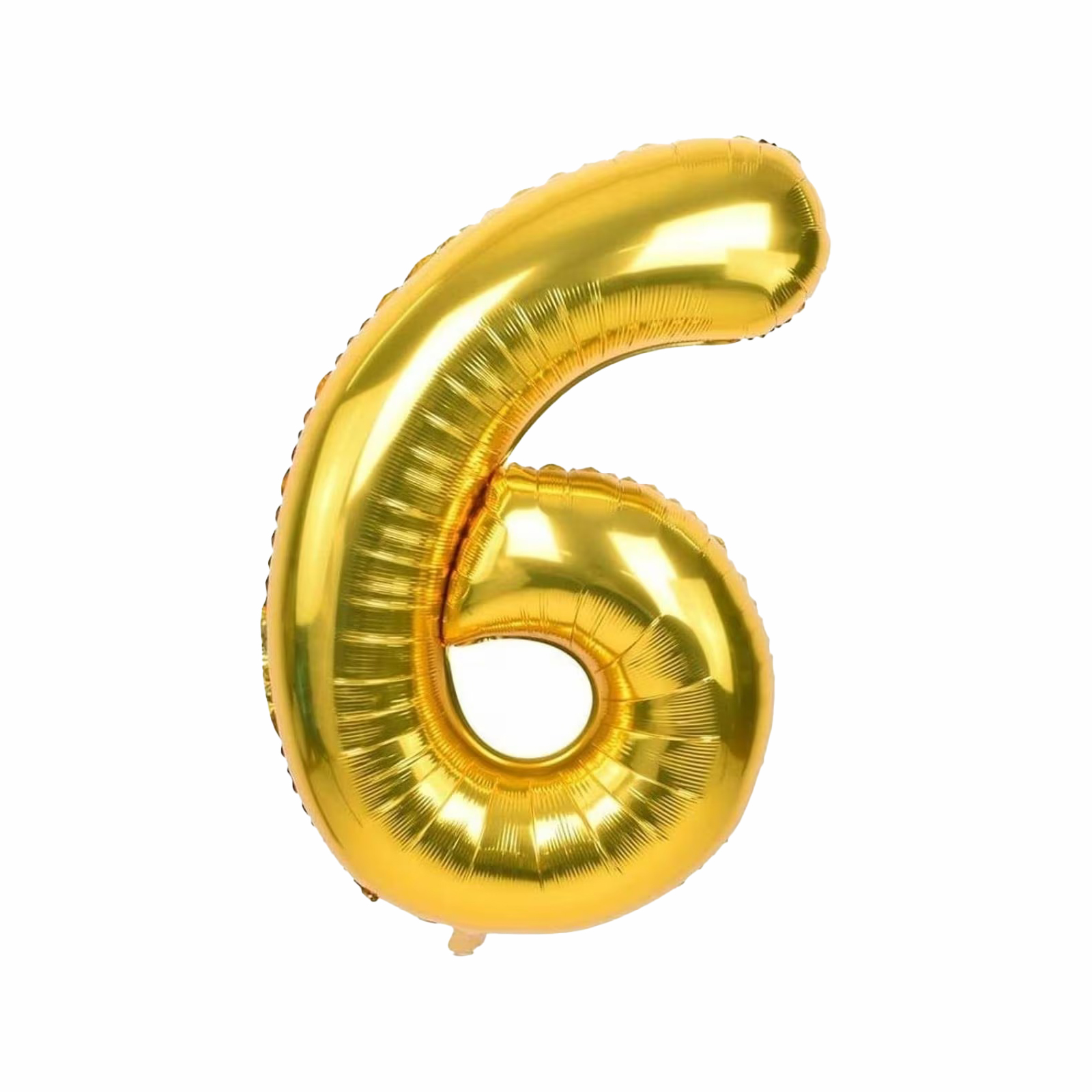 Numero Globo Metalico Plata Dorado Grande 82cm Decoracion Número 6 Dorado