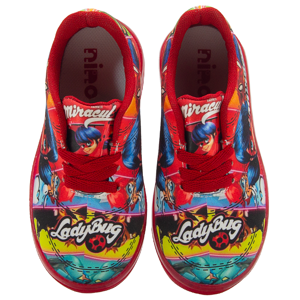 Tenis Luces Led Para Niña Marinette Ladybug Miraculous