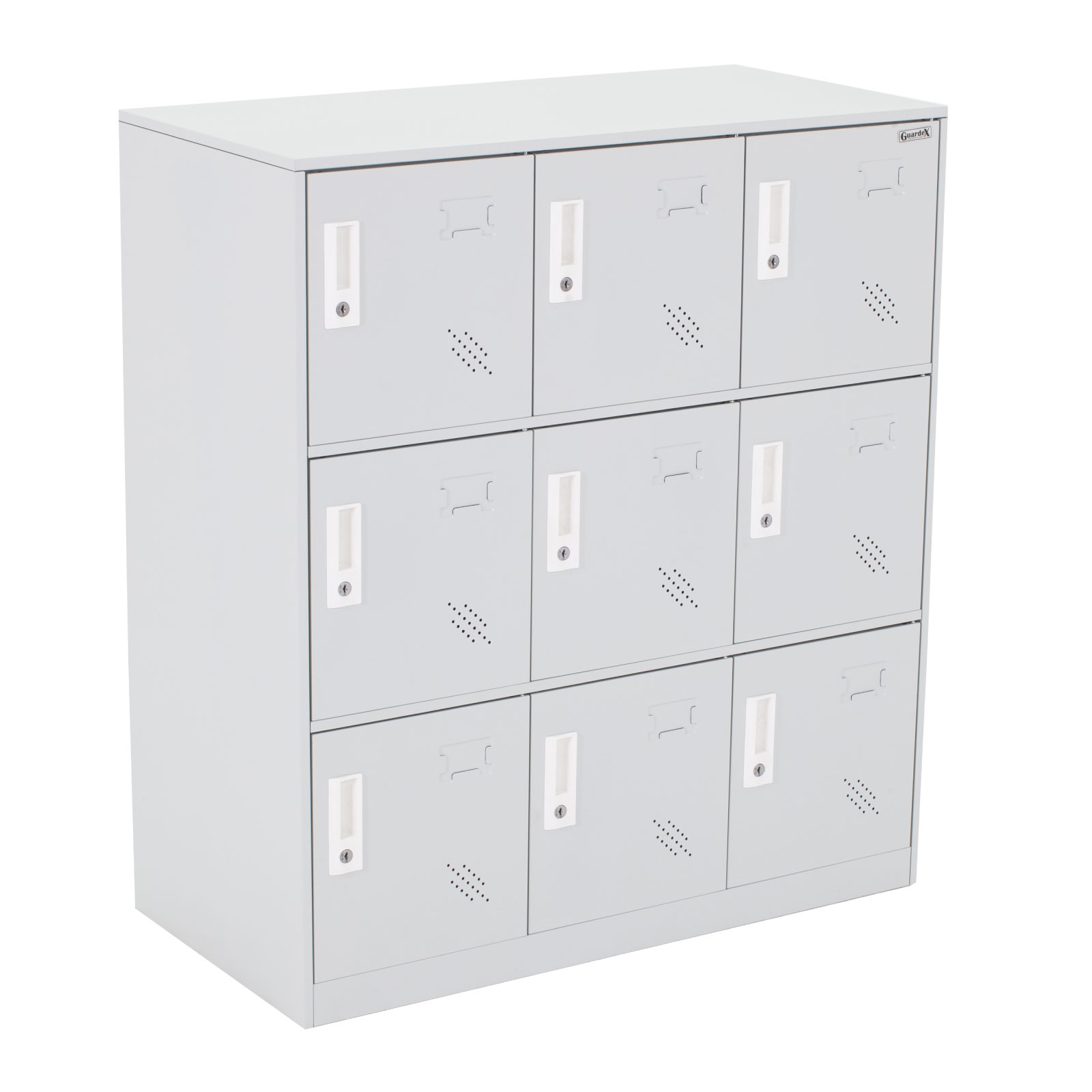 Locker Metalico Guardex 9 Puertas Casilleros de Almacenamiento 180 cm con Llave