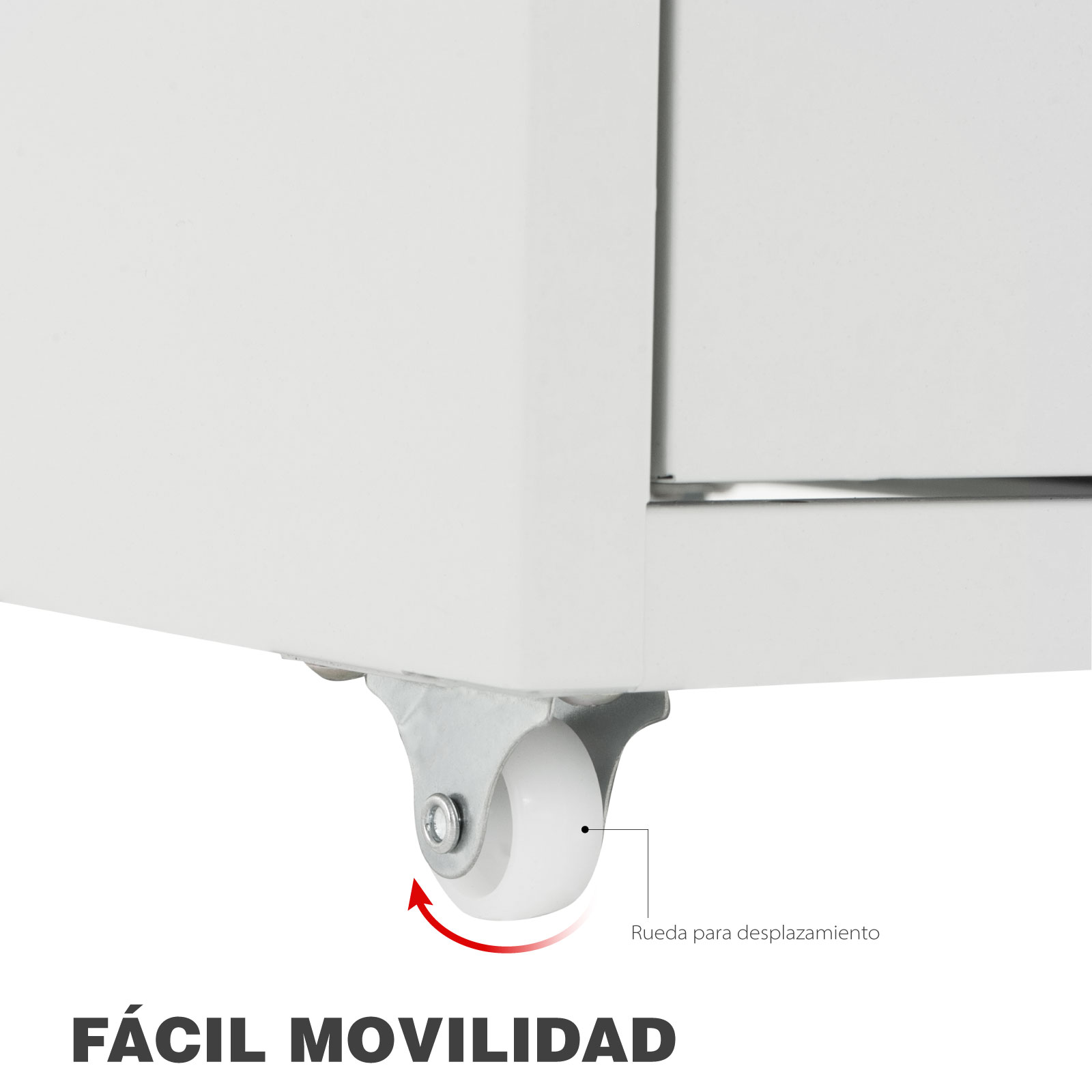 Archivero Metálico Guardex De 6 Gavetas 69 cm con Llantas, Organizador de Documento para Oficina