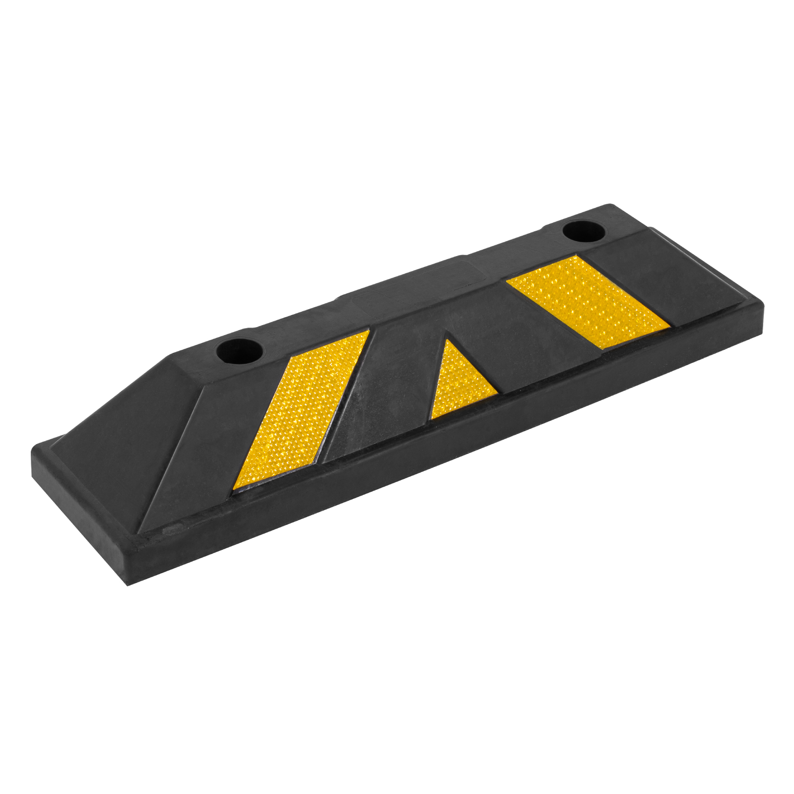 Tope de estacionamiento 55cm (1 pz)  Guardex de Caucho de Alta Resistencia con Tiras Reflectantes