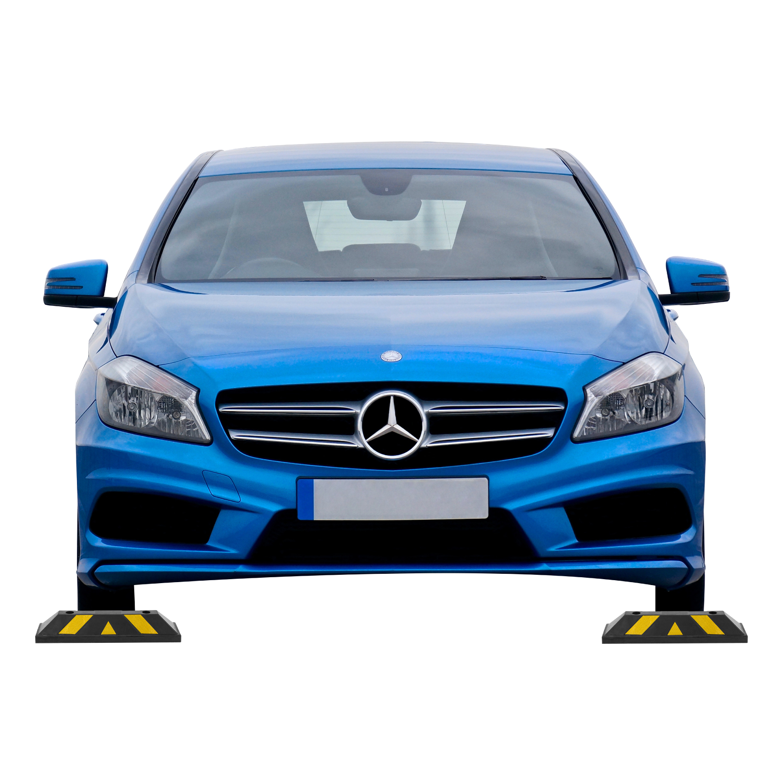 Tope de estacionamiento 55cm (1 pz)  Guardex de Caucho de Alta Resistencia con Tiras Reflectantes