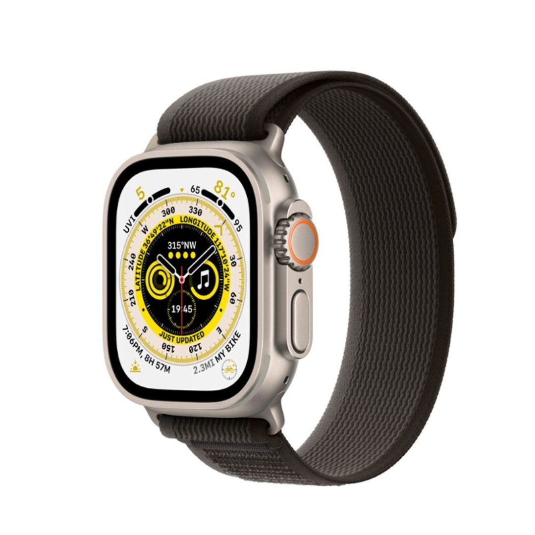 Apple Watch Ultra 49 Mm Titanium Case Negro y Gris Loop S/M A2622 