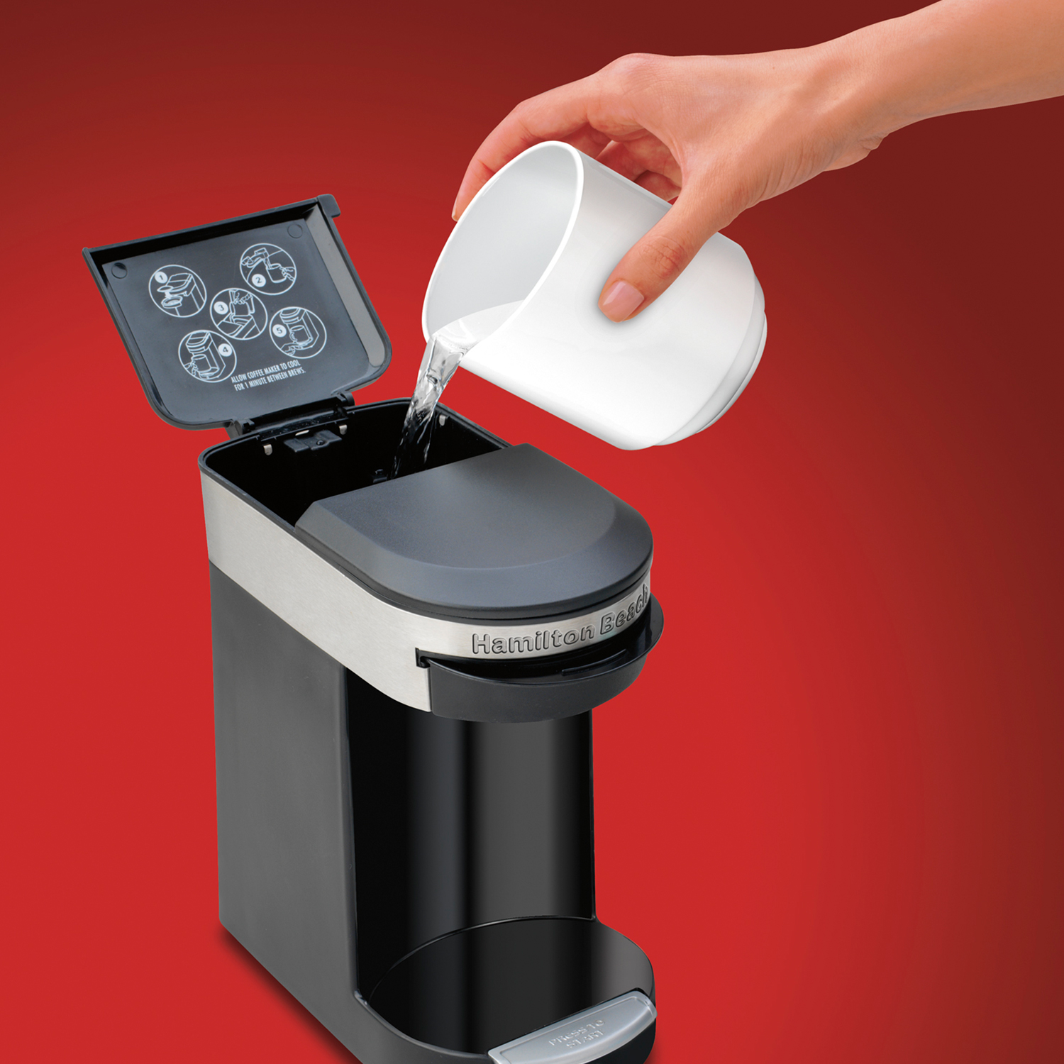 Cafetera Personal Hamilton Beach 49970-mx 1 Taza Filtro Fijo