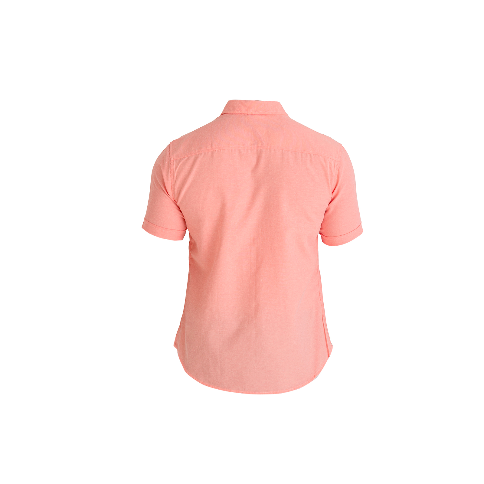 Camisa Manga Corta Casual Slim Fit Hombre Cuello Camisero Chili Beans Color Coral