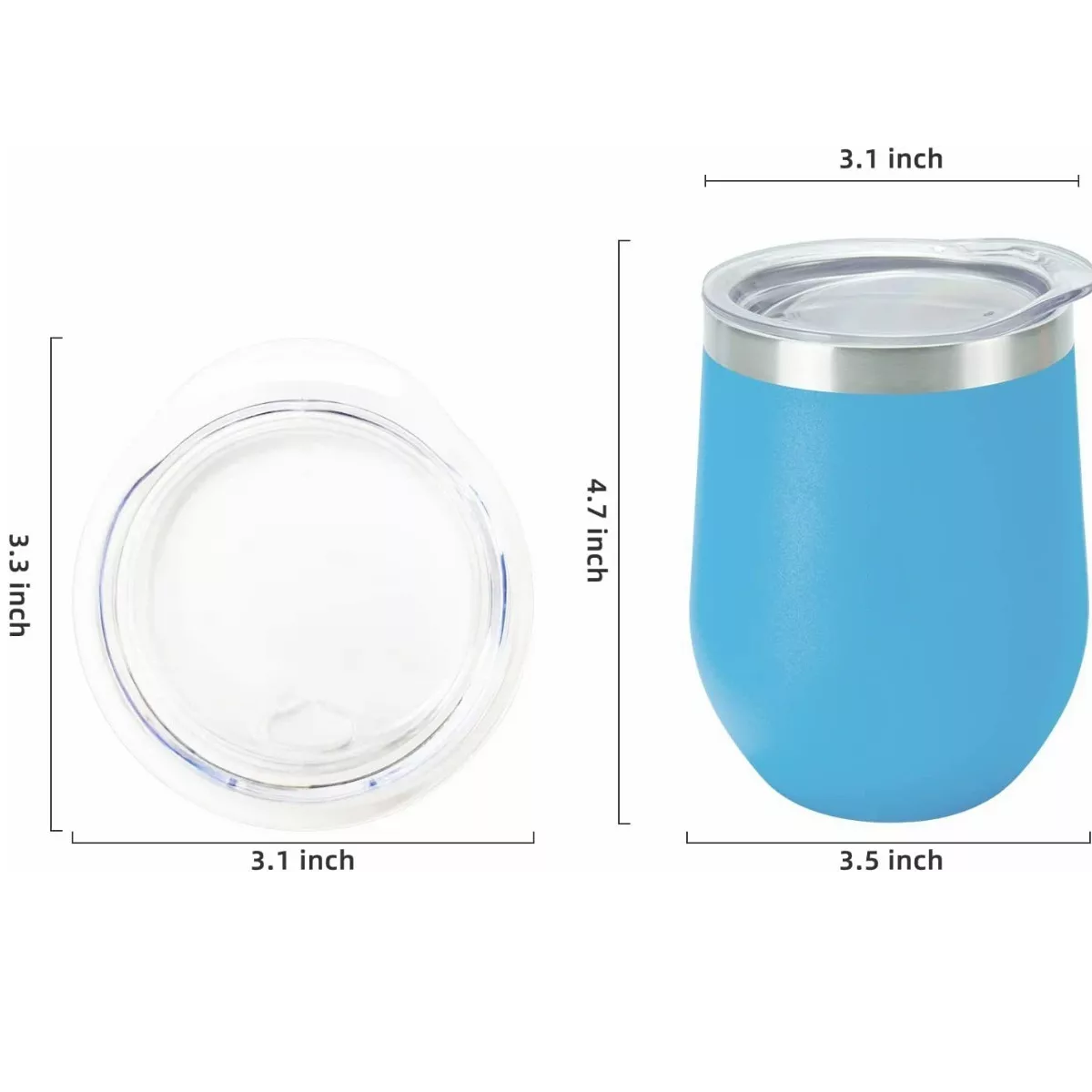 Vaso Termico 12oz Azul