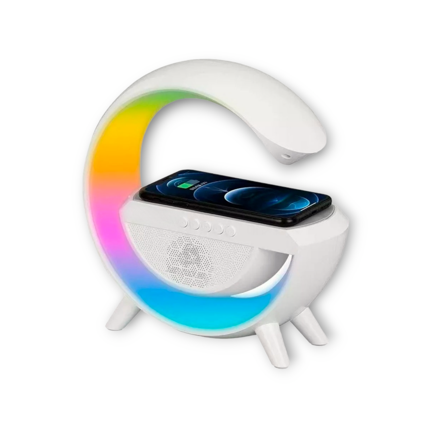 Lámpara Led RGB Con Cargador y Bocina