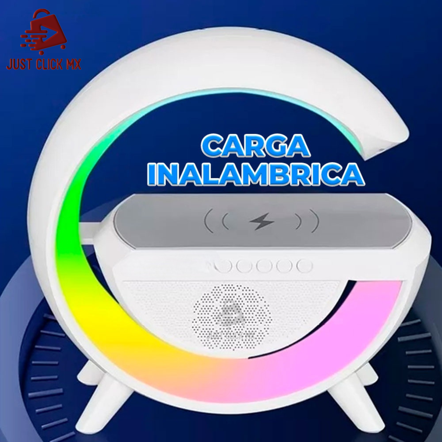 Lámpara Led RGB Con Cargador y Bocina