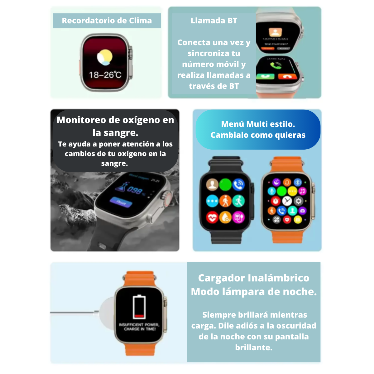 Reloj Digital Serie AT8 Ultra Max color Negro Titanio con 2 Correas.