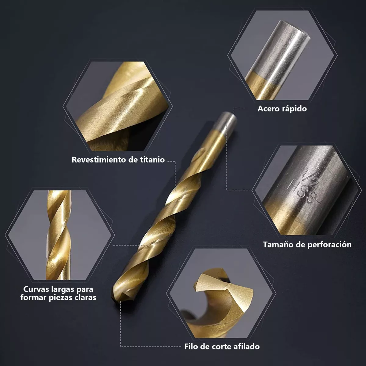 Juego De Brocas Puntas Para Taladro, 100pcs Acero+aluminio