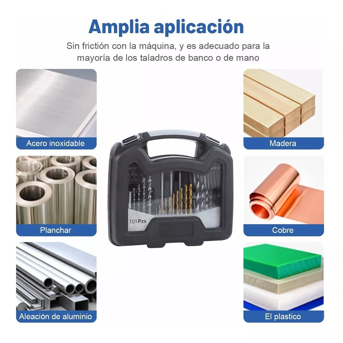 Juego De Brocas Y Puntas Con Caja De Herramientas 101 Piezas