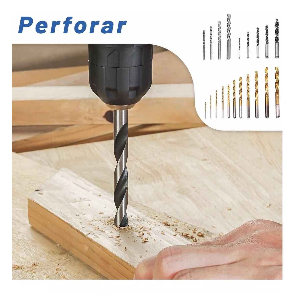 Juego De Brocas Y Puntas Con Caja De Herramientas 101 Piezas